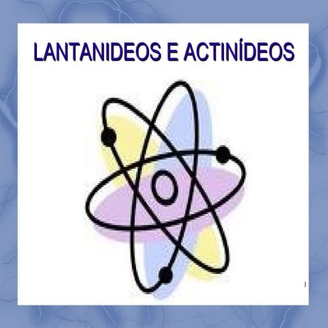 Actinídeos e lantanídeos