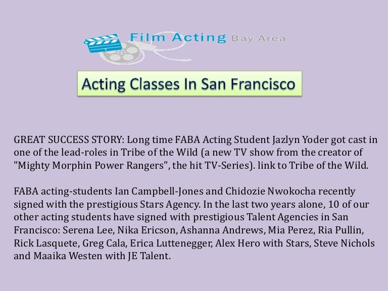 Acting Classes In San Francisco