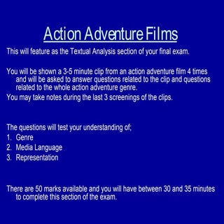 Action adventure films intro