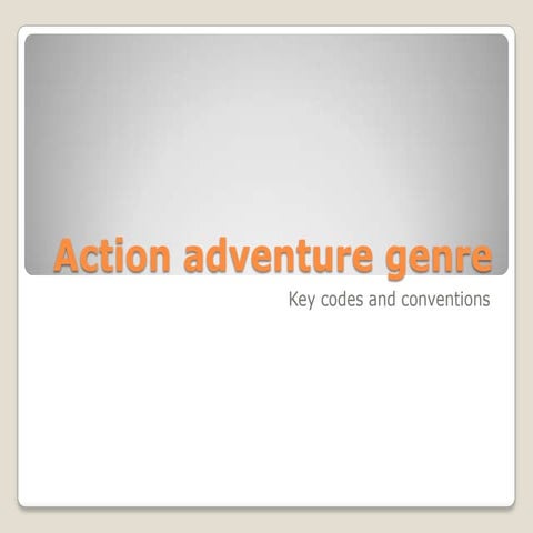 Action adventure genre