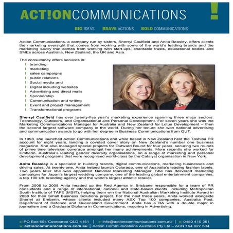 Action comms introduction