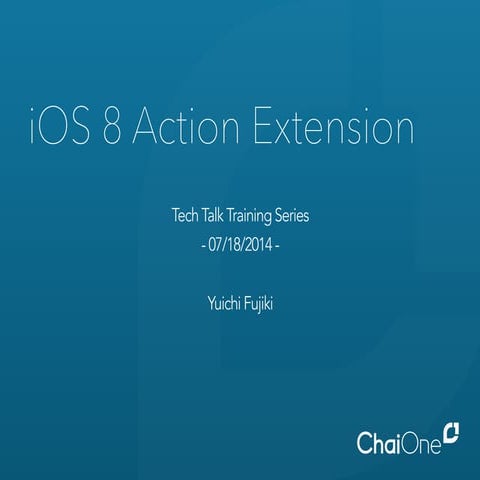 iOS 8 Action Extension Training