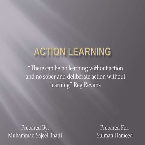 Action learning