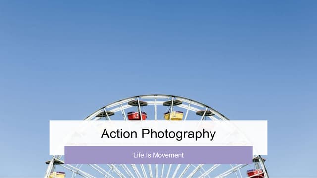 Action photography