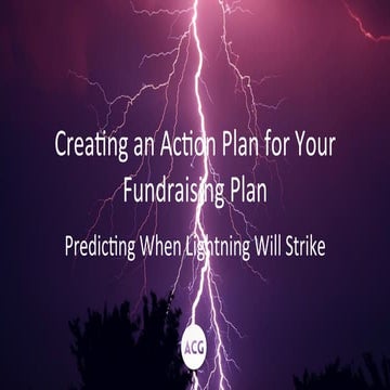 Fundraising Action Plan... After the Strategic Plan