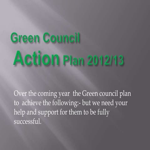 Action plan presentation october 2012
