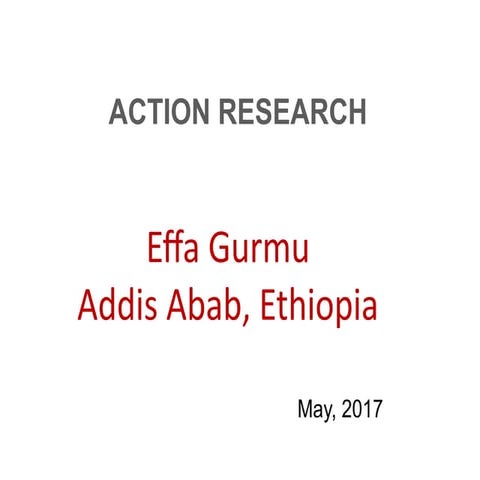 Introduction to Action Research for Primary School Teachers