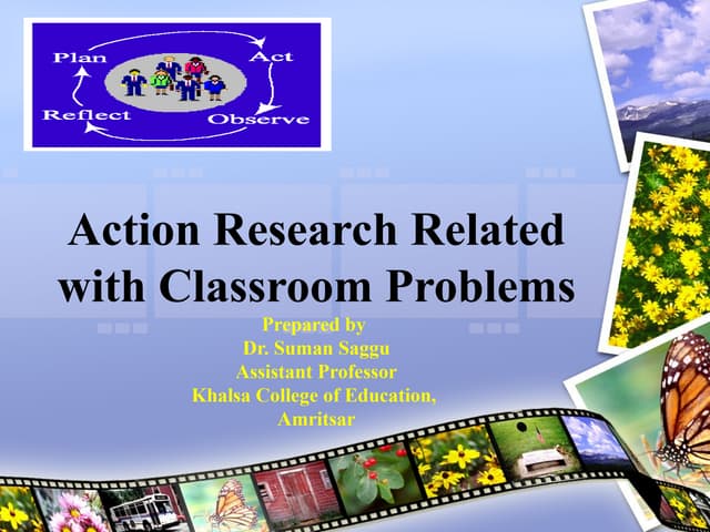 Action research related to Classroom problems