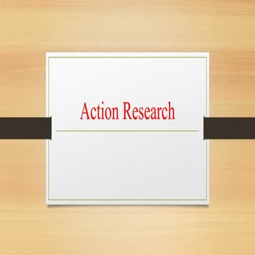 Steps for Action Research | PPT