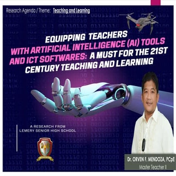Action Research_Equipping Teachers with Artificial Intelligence AI Tools and ...