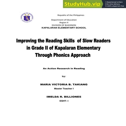 ACTION RESEARCH IN READING