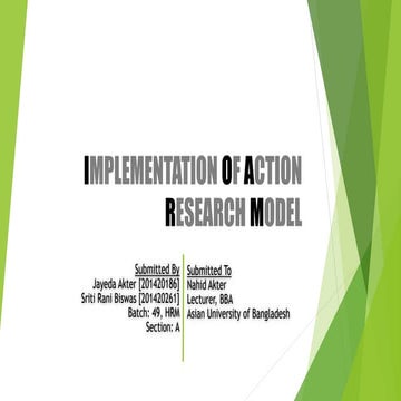 Action research model in od | DOC