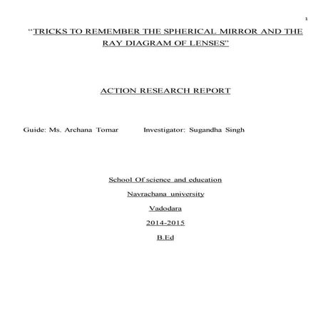 Action research on lenses