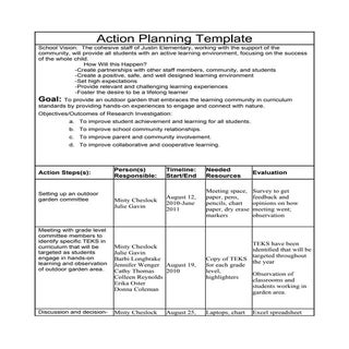Action research plan