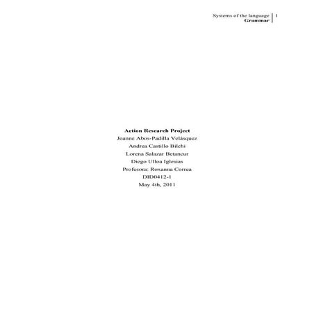 Action Research Project