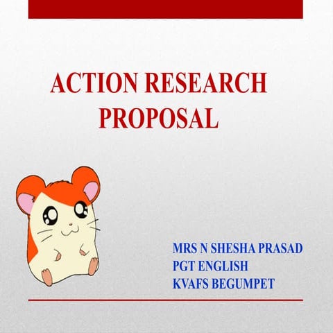 Action research proposal
