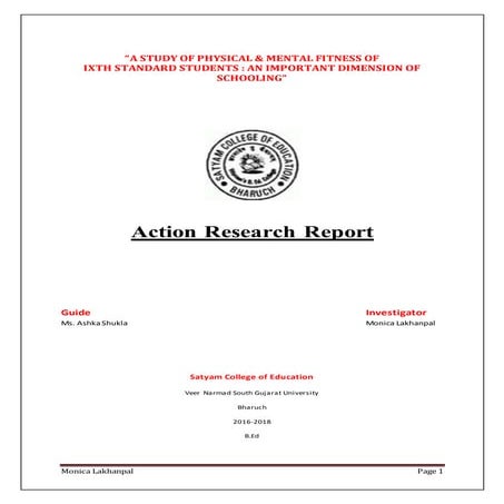 Action research report