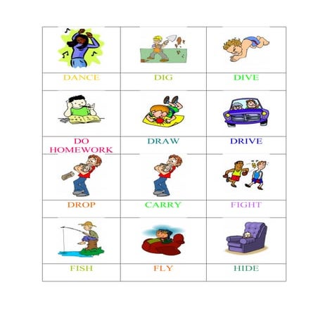 Actions memory game (1 of 6)