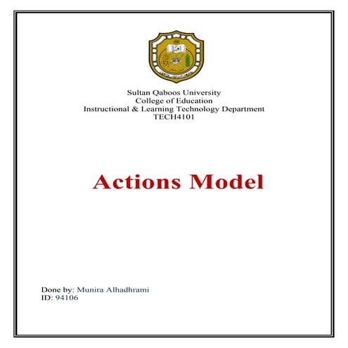 Actions model