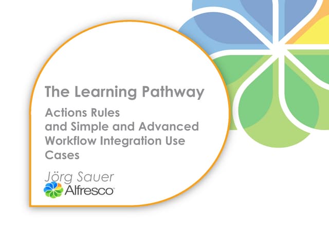 Actions rules and workflow in alfresco