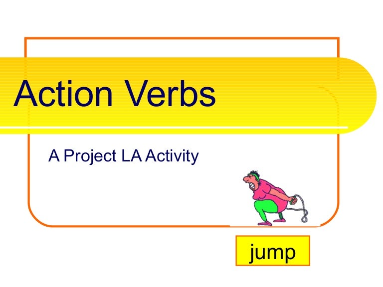 what is a action verb