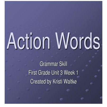 Action Words