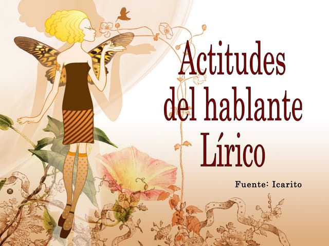 Actitudes en poesía