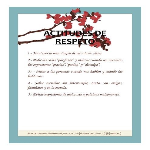 Actitudes de respeto | DOCX