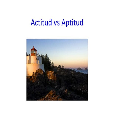 Actitud vs aptitud