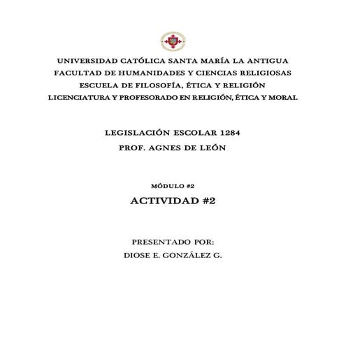 Legislación Escolar