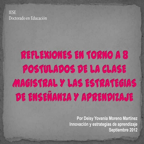 8 postulados y estrategias de apje