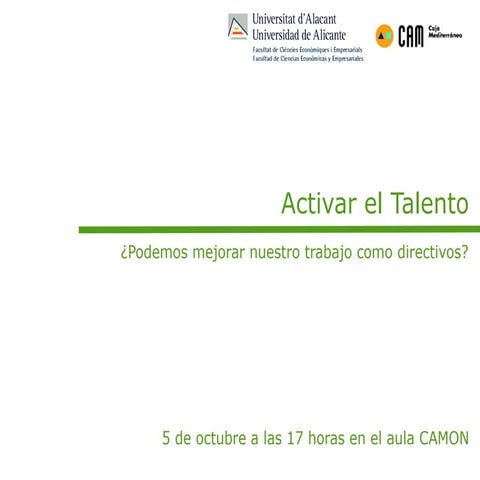 Activar el talento