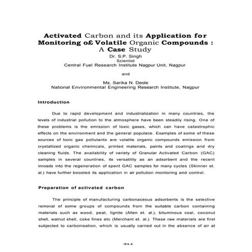 Activated carbon | PPTX