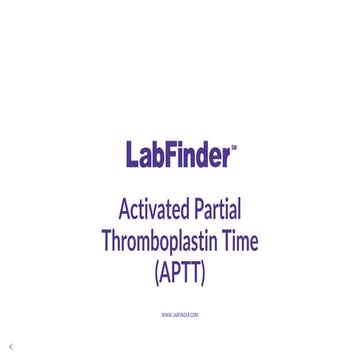 Activated Partial Thromboplastin Time(APTT)