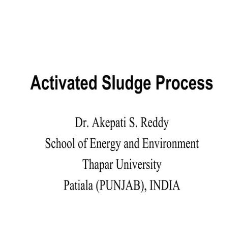 Activated sludge process