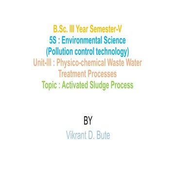 Activated Sludge Process.pptx By Vikrant Sir | PPTX