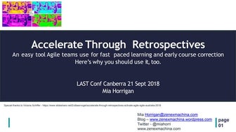 Activating improvements through  retrospectives 