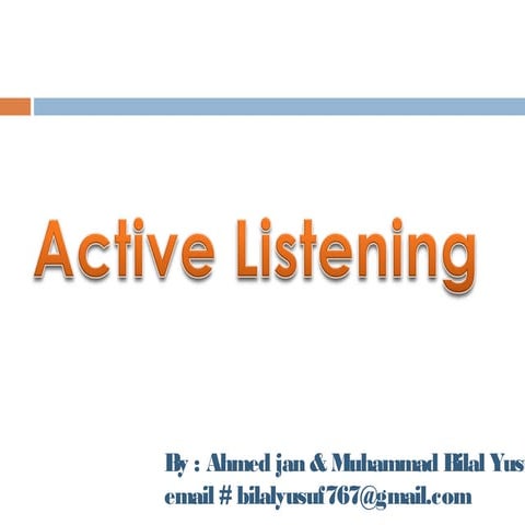 Active listening