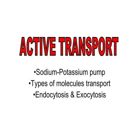Active Transport New