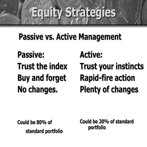 active versus passive portfolio management