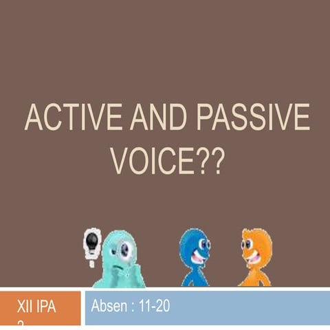 Active and passive kls 12(1)