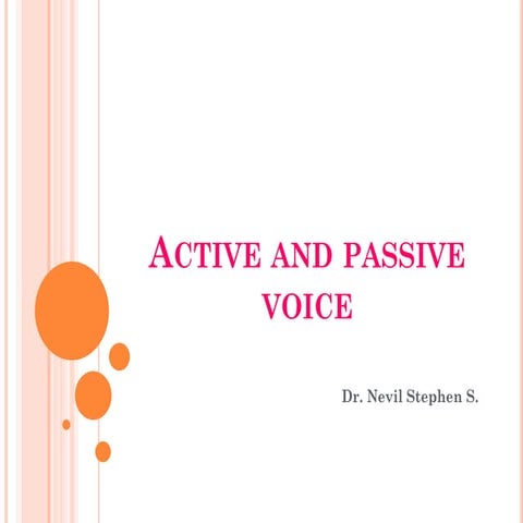 Active and Passive Voice