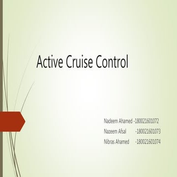 Active cruise control