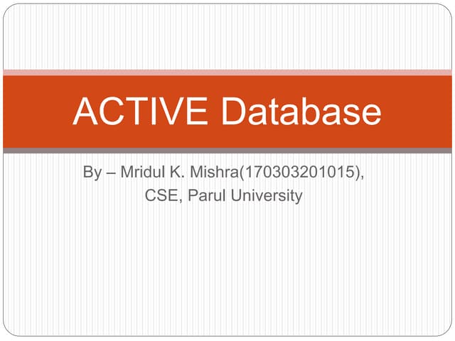 Active database
