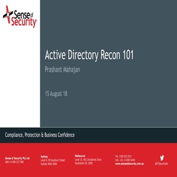 Active Directory Recon 101