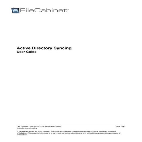 eFileCabinet 5 Desktop Basic Getting Started Guide | PDF