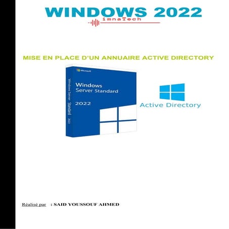 Mise en place d'active directory sous windows serveur 22