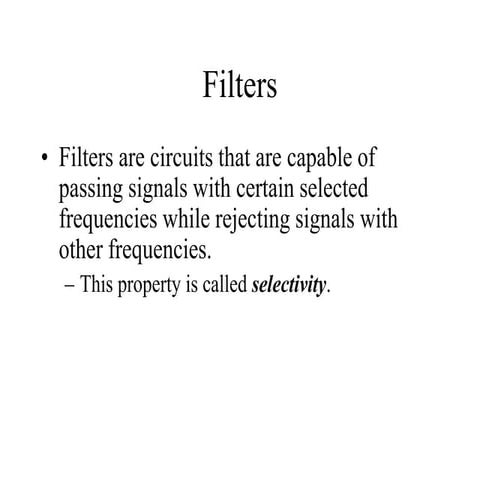 Active filters & Low Pass Filters (LMS).ppt