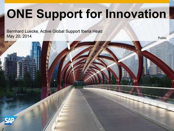 SAP Active Global Support - ONE Support for Innovation