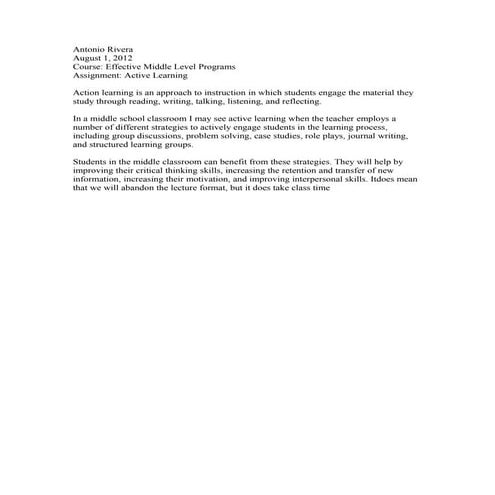 Active learning | PPTX